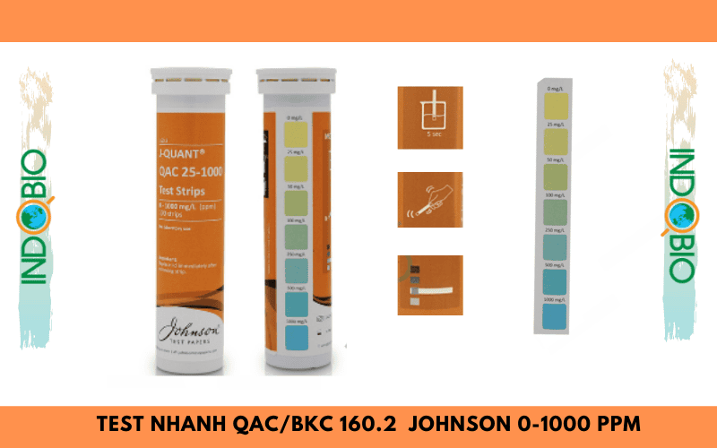 test nhanh QAC trong dung dịch khử trùng 160.2 Johnson-Anh 0-1000 ppm